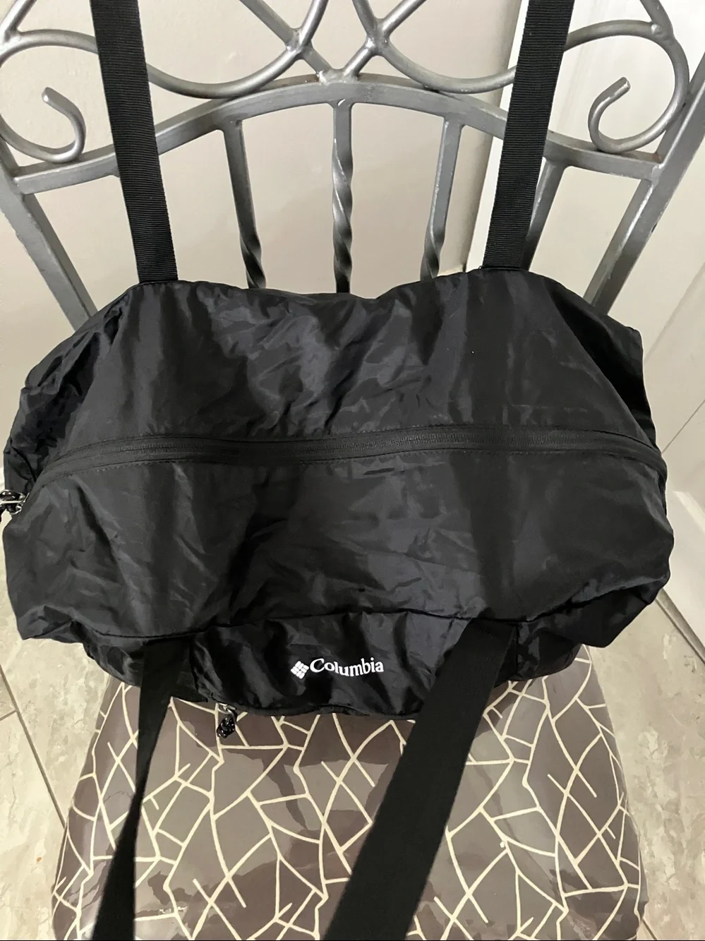 NEW - COLUMBIA Packable 30L Black Duffel Bag